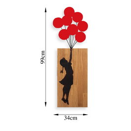 Wallity Banksy - 17 Escultura de pared de madera y metal